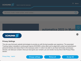 'schunk.com' screenshot