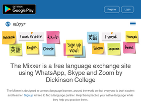 'language-exchanges.org' screenshot