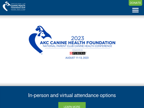 'akcchf.org' screenshot