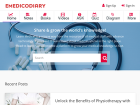 'emedicodiary.com' screenshot