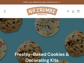 nocrumbscookies.com homepage screenshot