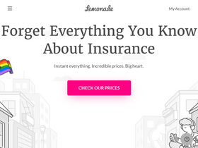 'lemonade.com' screenshot