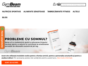 'gymbeam.ro' screenshot