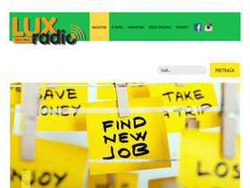 'luxradio.net' screenshot