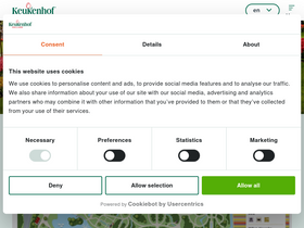 'keukenhof.nl' screenshot