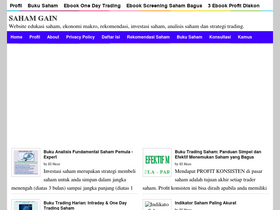 'sahamgain.com' screenshot