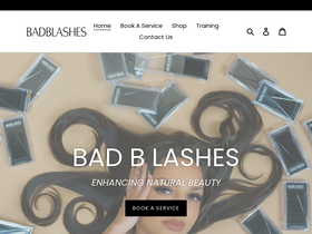 badblashes.com homepage screenshot
