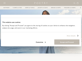'poetryfashion.com' screenshot