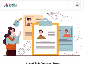 'aggeliesergasias.com' screenshot