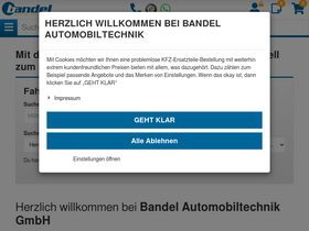 'bandel-online.de' screenshot