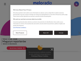'meloradio.pl' screenshot