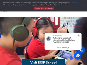 'issp.edu.vn' screenshot