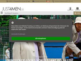 'just4men.de' screenshot