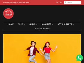 cloudcollection4kids.com homepage screenshot