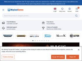 'waylandgames.co.uk' screenshot