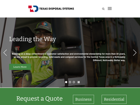 'texasdisposal.com' screenshot