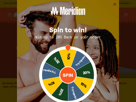 'meridiangrooming.com' screenshot