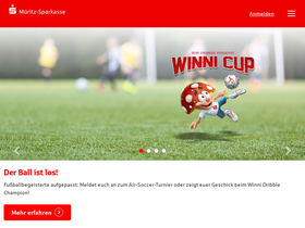 'mueritz-sparkasse.de' screenshot