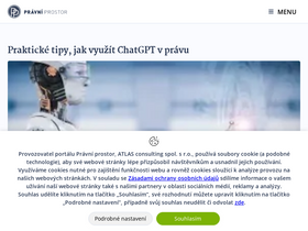 'pravniprostor.cz' screenshot