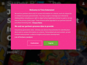 'timeextension.com' screenshot