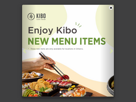 'kibosushi.com' screenshot