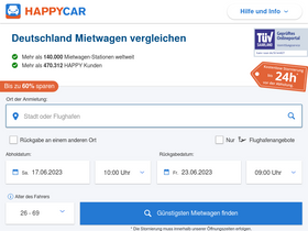 'happycar.de' screenshot