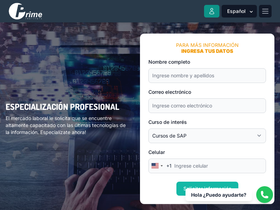 'primeinstitute.com' screenshot