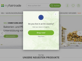 'myfairtrade.com' screenshot