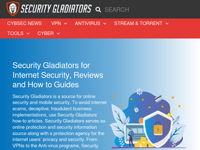 'securitygladiators.com' screenshot