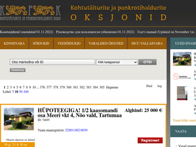 'oksjonikeskus.ee' screenshot