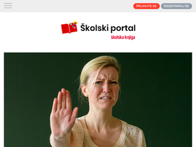 'skolskiportal.hr' screenshot