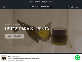 Thewhitebrand homepage screenshot