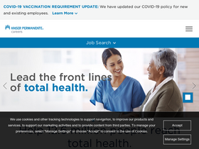 'kaiserpermanentejobs.org' screenshot