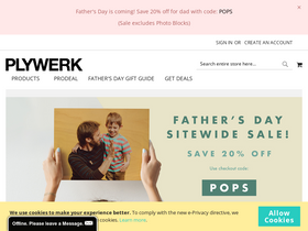 Plywerk homepage screenshot