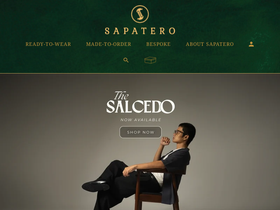 sapatero.com homepage screenshot