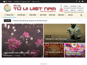 'tuvivietnam.vn' screenshot