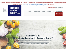 'chicagofaucetshoppe.com' screenshot