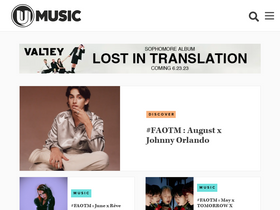 'umusic.ca' screenshot