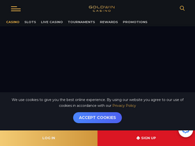 'goldwin.com' screenshot