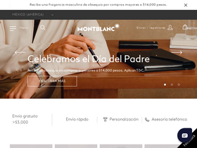 'montblanc.com.mx' screenshot