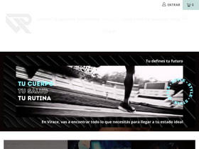tiendadeportivavirace.com.co homepage screenshot