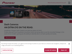 'pioneer-car.eu' screenshot
