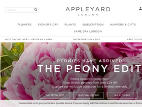 'appleyardflowers.com' screenshot