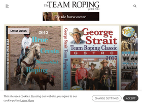 'teamropingjournal.com' screenshot