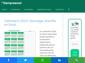 'siempreexcel.com' screenshot