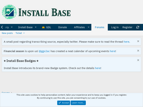 'installbaseforum.com' screenshot