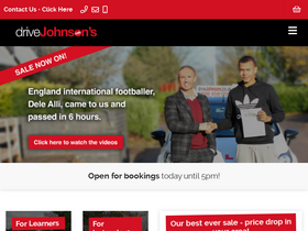 'drivejohnsons.co.uk' screenshot