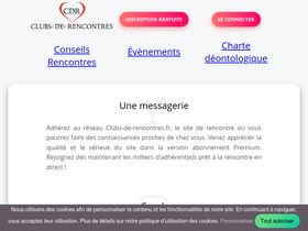 'clubs-de-rencontres.fr' screenshot