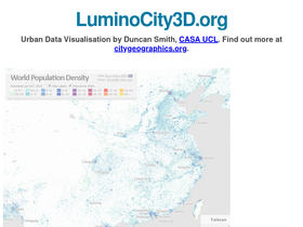 'luminocity3d.org' screenshot