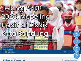 'bandung.go.id' screenshot